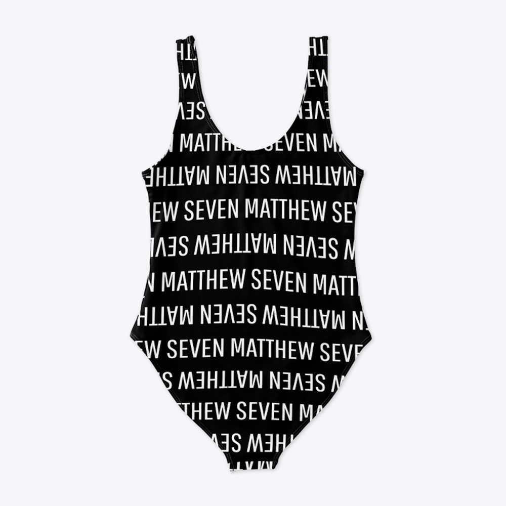 MATTHEW SEVEN BLACK AND WHITE SWIMSUIT